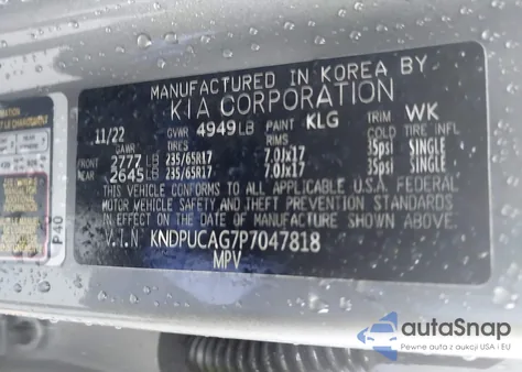 2023 Kia Sportage Hybrid Lx from USA, damaged, VIN KNDPUCAG7P7047818